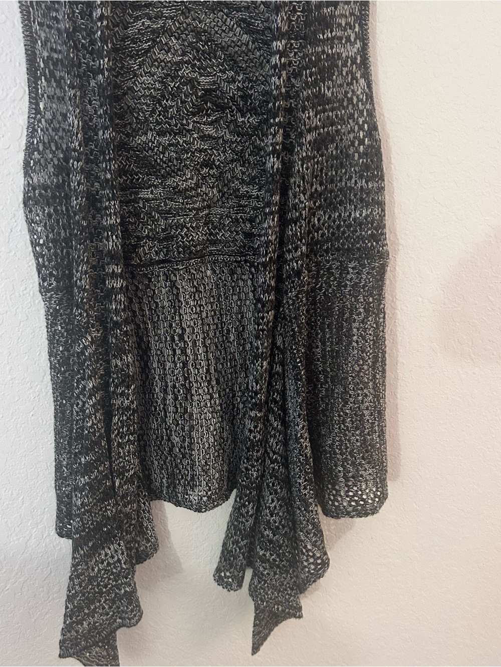 united states sweaters Black & Gray Knit High-Low Skirt